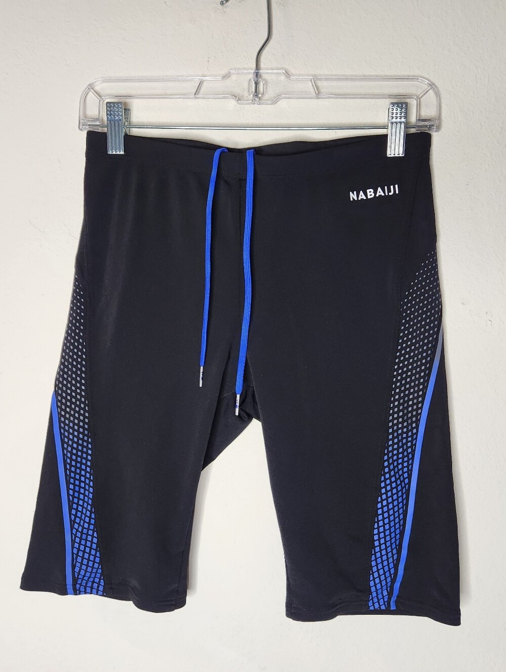 Nabaiji Mens Black Aqua Resist Swimming Shorts Drawstring Jammer Trunks M/L